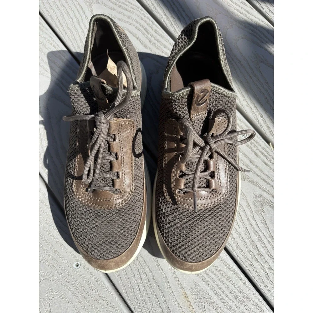 ECCO Soft 7 Runner Sneakers Titanium Brown Shoes Men's Size 6 - Women's Size 7.5